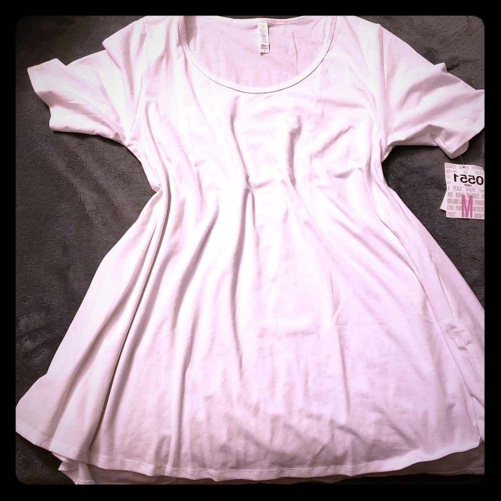 Lularoe white perfect tee